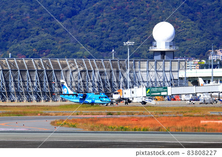 Osaka International Airport AMX Amakusa Airlines Taxiing Osaka International Airport AMX Amakusa Airlines Taxiing 83808227