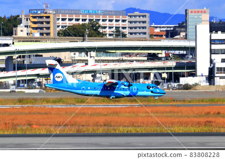 Osaka International Airport AMX Amakusa Airlines Taxiing 83808228