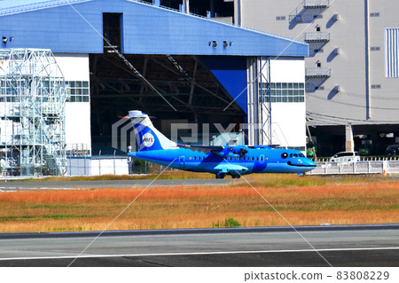 Osaka International Airport AMX Amakusa Airlines Taxiing Osaka International Airport AMX Amakusa Airlines Taxiing 83808229
