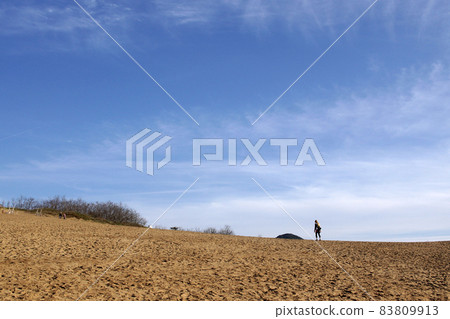 Tottori four seasons walk autumn sand dunes 83809913