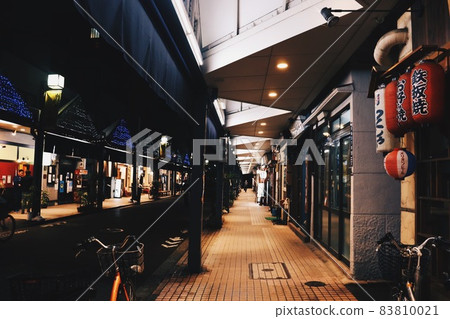 Tsukishima shopping street at night Tsukishima shopping street at night 83810021