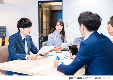 企業人會議在辦公室 83810247