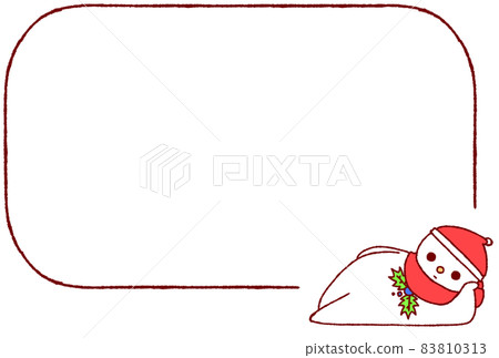 Snowman frame full of lying down (red) Snowman frame full of lying down (red) 83810313
