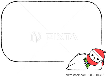 Snowman frame full of lying down (red) Snowman frame full of lying down (red) 83810315