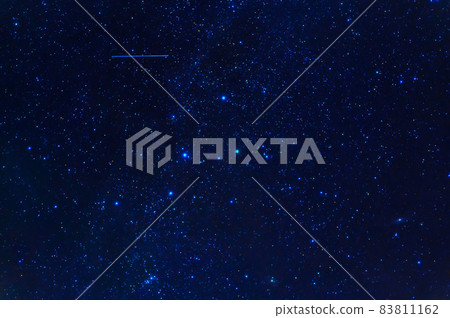 constellation of Orion on background of blue starry sky. Astrophotography of stars, galaxies and nebulae at night constellation of Orion on background of blue starry sky. Astrophotography of stars, galaxies and nebulae at night 83811162