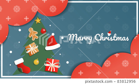 聖誕卡(Merry Christmas & Happy New Year)橫海軍藍 聖誕卡(Merry Christmas & Happy New Year)橫海軍藍 83812956