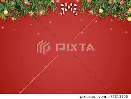 Christmas background, frame, red 83813306