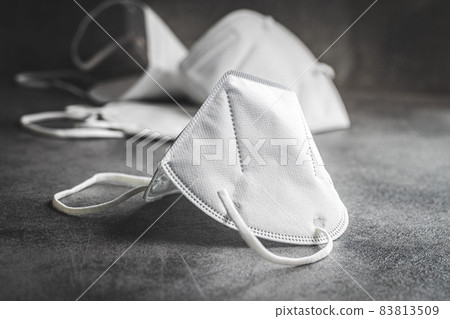 KN95 face mask. FFP2 mask as covid-19 protection. Coronavirus respirator mask 83813509