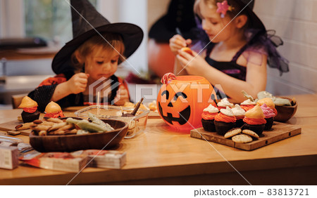 halloween holiday and childhood concept halloween holiday and childhood concept 83813721