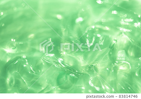 Green water Aloe Vera gel smudged texture 83814746