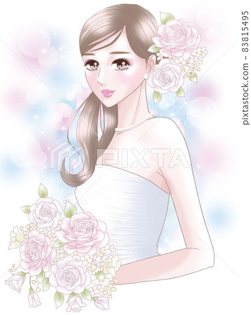  有花束的新娘 83815495