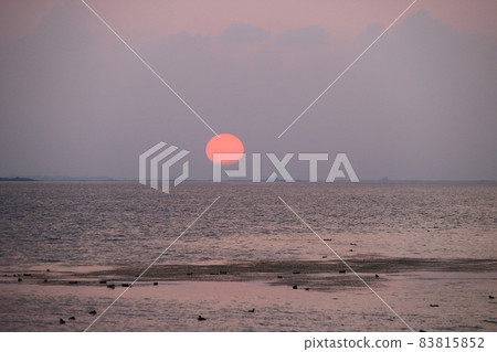 真嗣湖日落 真嗣湖日落 83815852