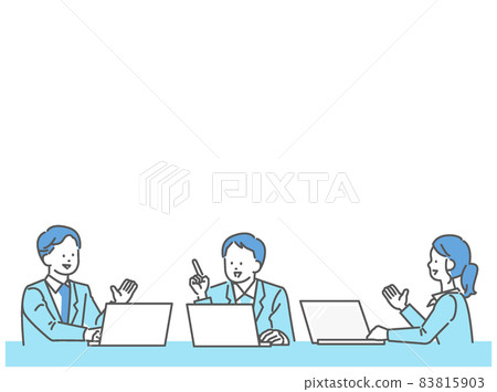 Meeting Women and Men Illustration Business Person Vector Material Meeting Women and Men Illustration Business Person Vector Material 83815903