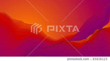 Vector abstract colorful flowing wave lines background. Design element for presentation. website template Vector abstract colorful flowing wave lines background. Design element for presentation. website template 83816123