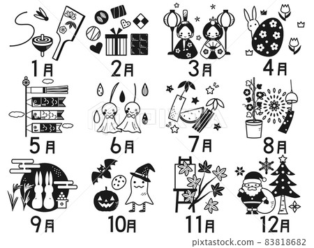 一套月球事件的黑白插圖 一套月球事件的黑白插圖 83818682