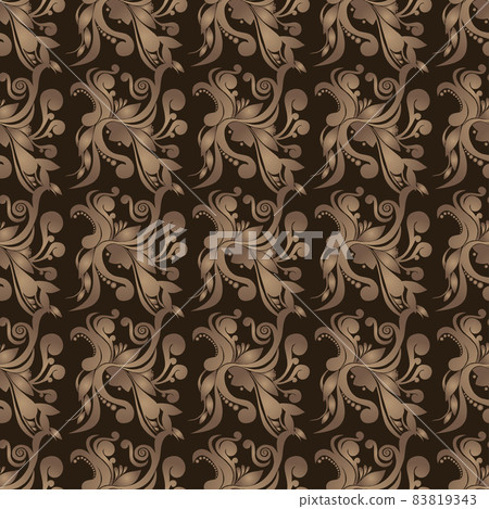 Seamless butterfly pattern vector. Abstract design. Dark background 83819343