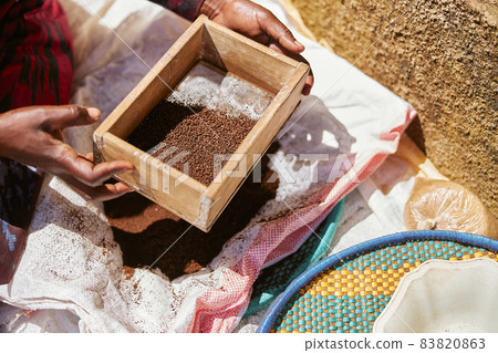 African traditional coffee roasting process by local tribes in mountain regions African traditional coffee roasting process by local tribes in mountain regions 83820863