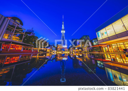 Night view of Nagoya TV tower 83821441