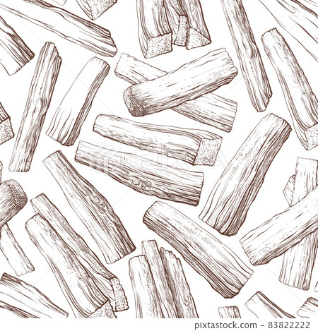 Texture tree, stacks of firewood seamless pattern 83822222
