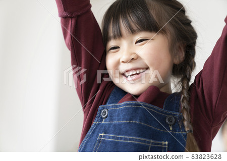 Smiley first grade girl Smiley first grade girl 83823628