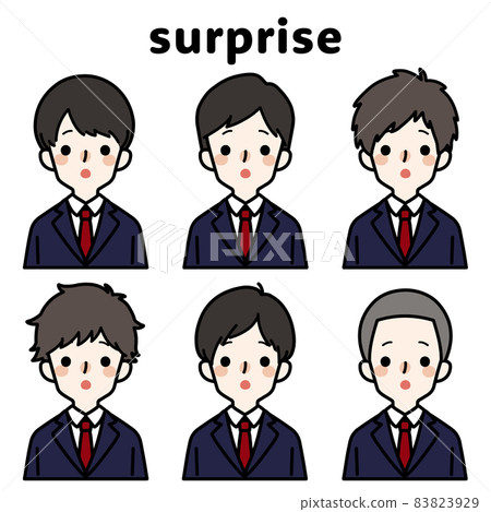 人物插圖集_高中生_驚訝 83823929