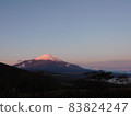 Red Fuji from Yamanakako Panorama stand 83824247