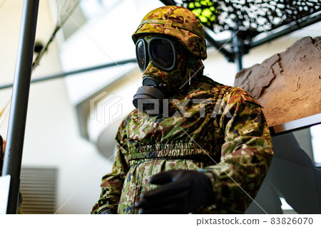 Asaka City, Saitama Prefecture Ground Self-Defense Force Public Relations Center Rick-kun Land 〇〇 type personal protective equipment 83826070