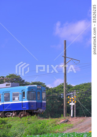 Small railroad crossing and Choshi Electric Railway 83826285