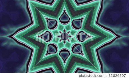 Emerald star ornament 4K UHD 3D illustration Emerald star ornament 4K UHD 3D illustration 83826507