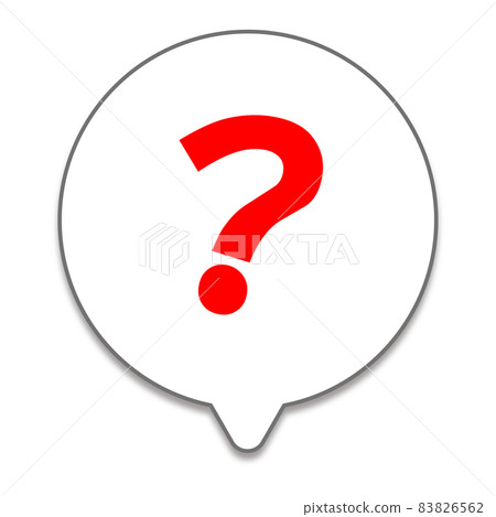 Question mark balloon icon material 83826562