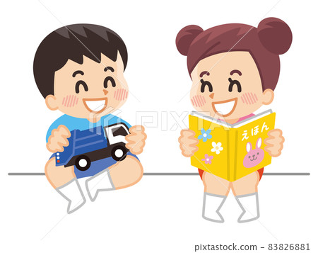 Boys and girls chatting while playing 83826881