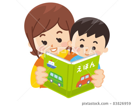 母子在看圖畫書 83826959