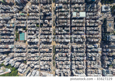 Aerial view of Hong Kong building Aerial view of Hong Kong building 83827229