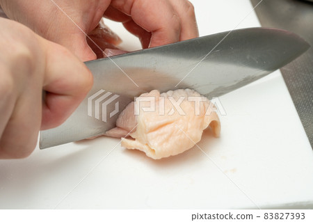 用菜刀切雞胸肉 83827393