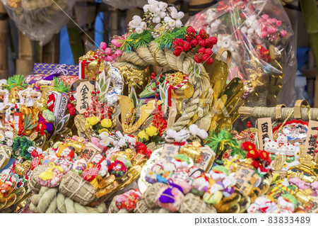 Tori no Ichi rake, prosperous business, colorful shrine Tori no Ichi rake, prosperous business, colorful shrine 83833489
