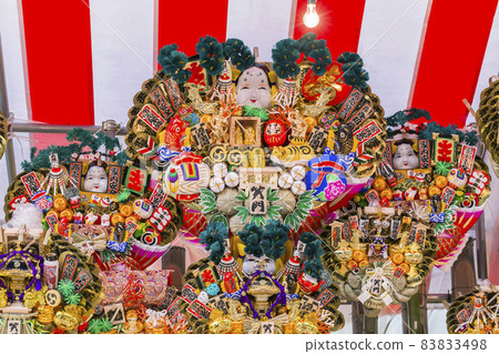 Tori no Ichi rake, prosperous business, colorful shrine 83833498