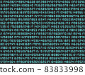 Digital number random pattern background [cyan] 83833998
