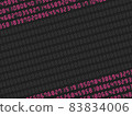 Digital number random pattern top and bottom frame [diagonal / red] 83834006