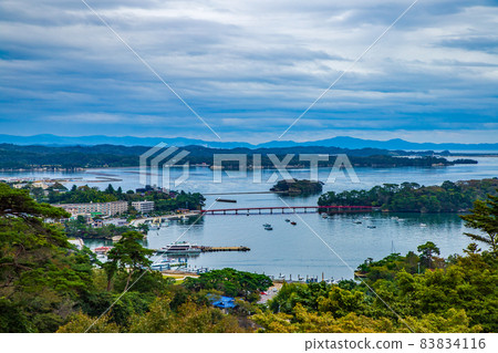 日本松島的三景 從西行的松島公園欣賞美景 83834116