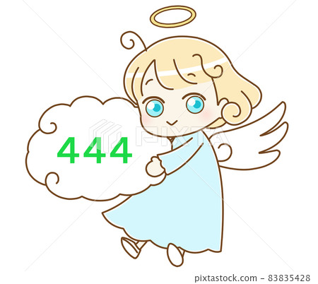 Angel and angel number 444 - Stock Illustration [83835428] - PIXTA