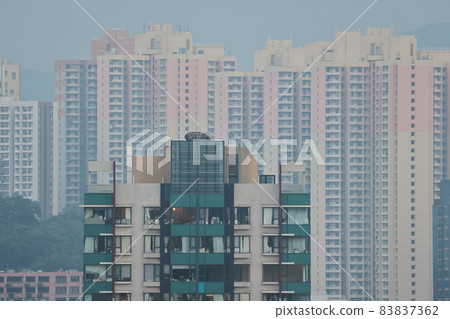 cityscape of residential Building and District in Kowloon 30 Oct 2021 83837362
