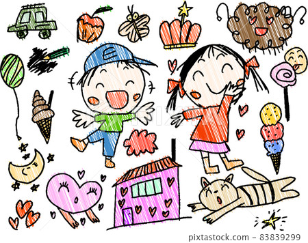 Various children's graffiti set Early childhood education kindergarten 83839299