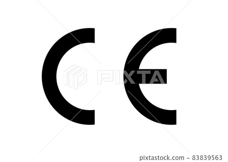 CE marking symbol isolated on white background 83839563