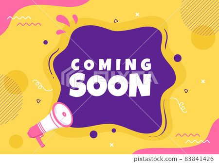 Coming Soon background Vector Illustration. Business Advertising with Sign or Label Design for Sale Serve as a Banner, Poster and Promotion Announce Card Coming Soon background Vector Illustration. Business Advertising with Sign or Label Design for Sale Serve as a Banner, Poster and Promotion Announce Card 83841426