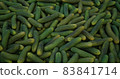 A scattering of cucumbers. Background with vegetables 83841714