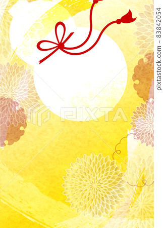 Japanese pattern New Year's card background 83842054
