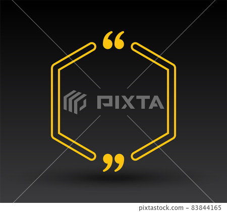 Quote speech bubble, text in brackets, frame Quote speech bubble, text in brackets, frame 83844165