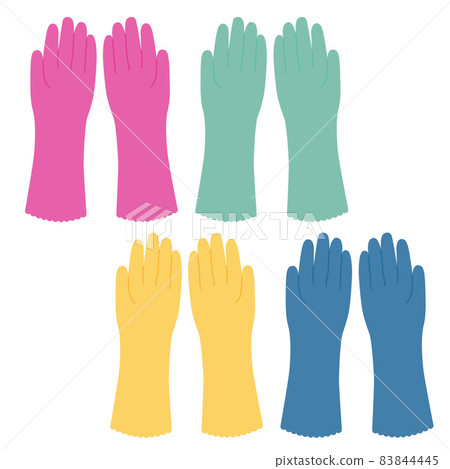 Illustration of rubber gloves Illustration of rubber gloves 83844445