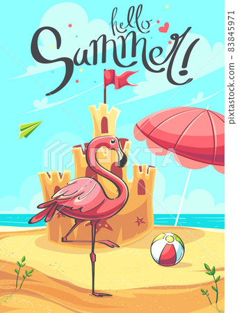 Hello Summer the vector illustration Hello Summer the vector illustration 83845971