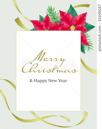 Christmas watercolor illustration background vector material 83846087
